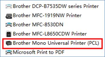 Pcl Printer Code 安装PCL通用打印驱动程序 (网络,Windows 10)